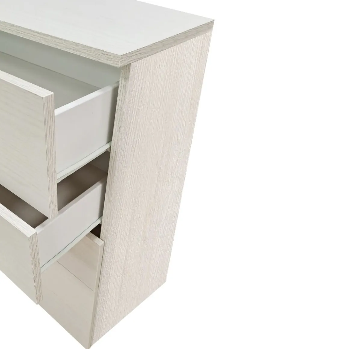 CASSETTIERA 5 CASSETTI in laminato OLMO BIANCO CM 80X44 altezza 104cm in offerta