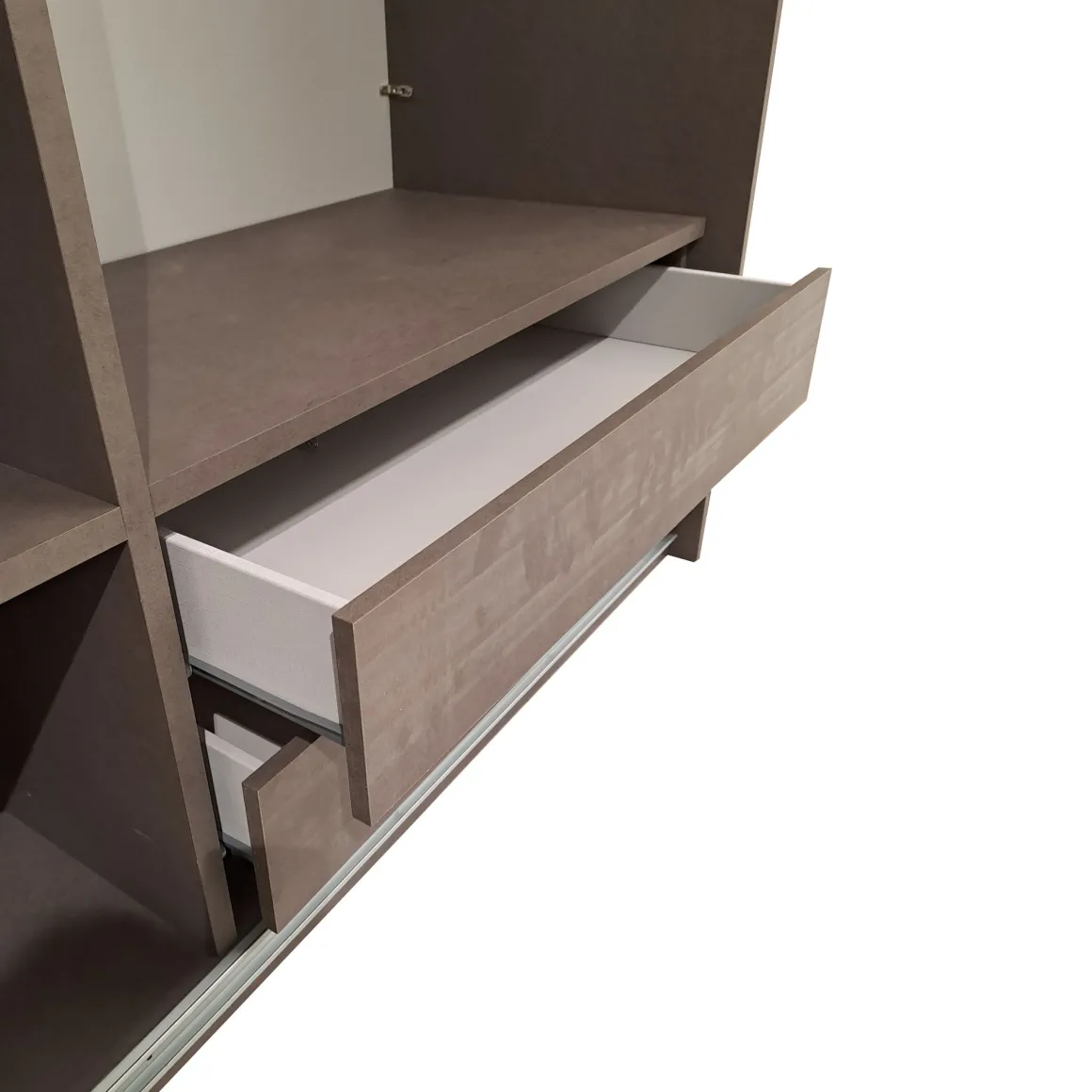 Cassettiera con 2 Cassetti e divisorio in laminato bronzo in offerta