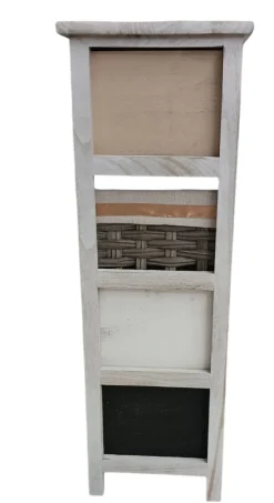 CASSETTIERA MULTIUSO IN LEGNO MASSELLO CM 35X26 H.86 MULTICOLORE : vendita online CASSETTIERA MULTIUSO IN LEGNO MASSELLO CM 35X26 H.86 MULTICOLORE in offerta