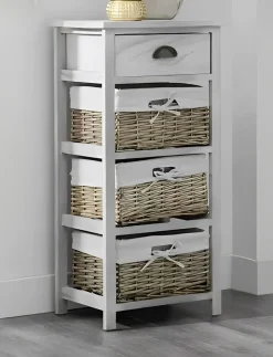 CASSETTIERA MULTIUSO IN LEGNO MASSELLO CM 40X29 H.80 BIANCO: vendita online CASSETTIERA MULTIUSO IN LEGNO MASSELLO CM 40X29 H.80 BIANCO in offerta