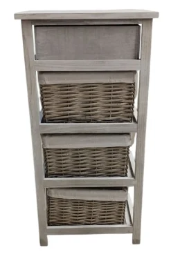 CASSETTIERA MULTIUSO IN LEGNO MASSELLO CM 40X29 H.80 BIANCO: vendita online CASSETTIERA MULTIUSO IN LEGNO MASSELLO CM 40X29 H.80 BIANCO in offerta