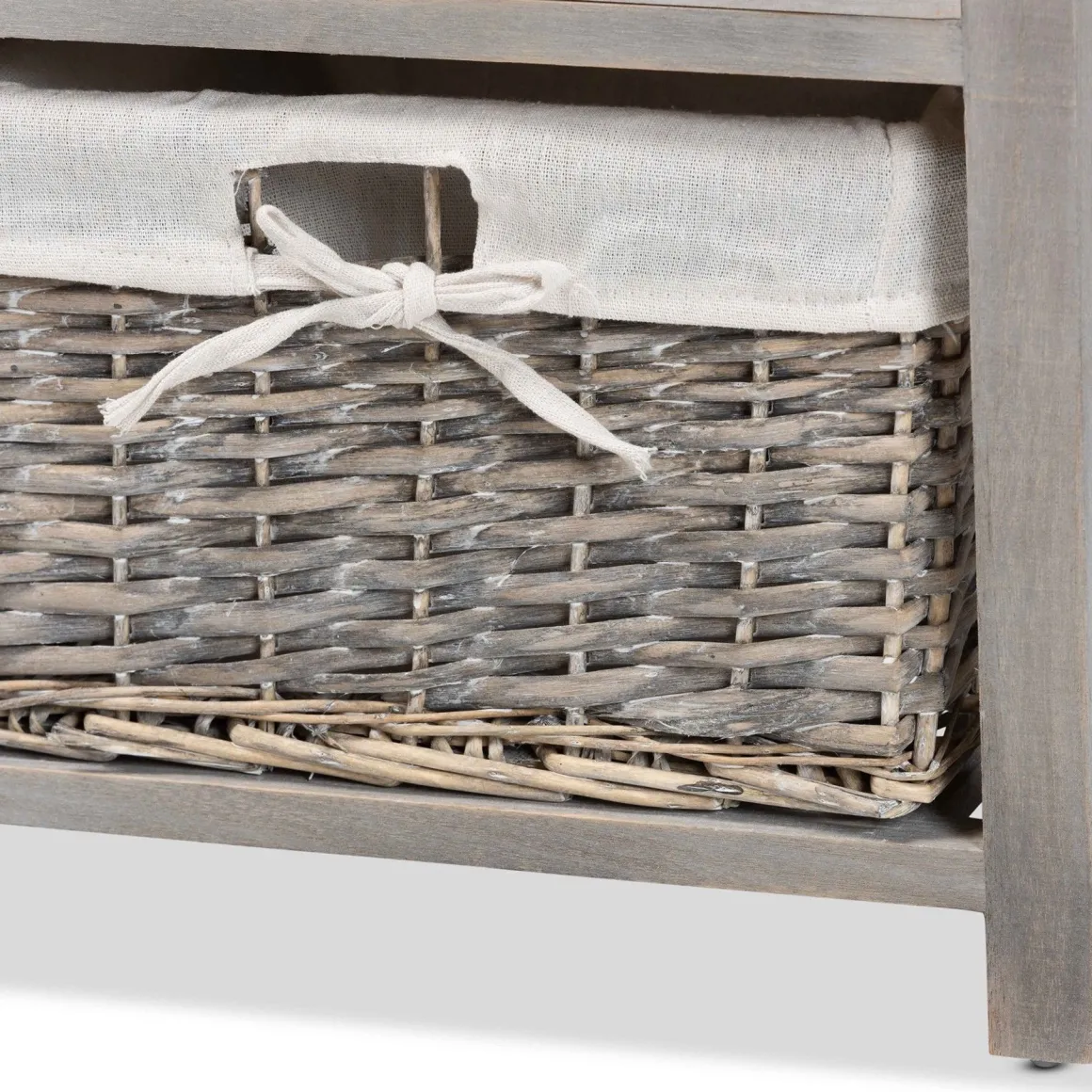 CASSETTIERA MULTIUSO IN LEGNO MASSELLO CM 107X29 H.42 CEMENTO: vendita online CASSETTIERA MULTIUSO IN LEGNO MASSELLO CM 107X29 H.42 CEMENTO in offerta