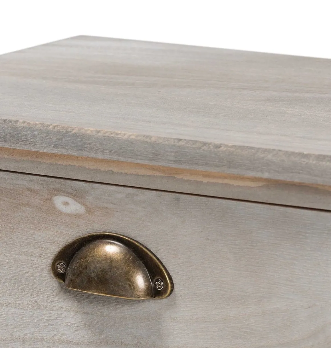 CASSETTIERA MULTIUSO IN LEGNO MASSELLO CM 107X29 H.42 CEMENTO: vendita online CASSETTIERA MULTIUSO IN LEGNO MASSELLO CM 107X29 H.42 CEMENTO in offerta