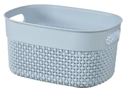 CESTINO IN PLASTICA FILO BASKET CURVER STONE CELESTE 3,5LT 23,5X17,5X12CM : vendita online CESTINO IN PLASTICA FILO BASKET CURVER STONE CELESTE 3,5LT 23,5X17,5X12CM in offerta