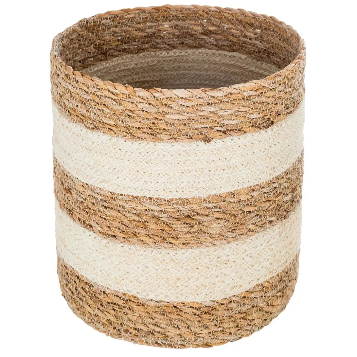 CESTO IN BAMBO PANNA/NATURALE D 24 H 24.5CM: vendita online CESTO IN BAMBO PANNA/NATURALE D 24 H 24.5CM in offerta