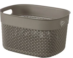 CESTO IN PLASTICA MOD. FILO MULTIUSO 6LT 27X22X15CM MARRONE: vendita online CESTO IN PLASTICA MOD. FILO MULTIUSO 6LT 27X22X15CM MARRONE in offerta