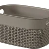 CESTO IN PLASTICA MOD. FILO XS 23.5X17.5 H 12CM 3.5LT CAPPUCCINO: vendita online CESTO IN PLASTICA MOD. FILO XS 23.5X17.5 H 12CM 3.5LT CAPPUCCINO in offerta