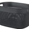 CESTO MOD. FILO L GRIGIO SCURO IN PLASTICA RICICLATA 18LT 38X28X22CM: vendita online CESTO MOD. FILO L GRIGIO SCURO IN PLASTICA RICICLATA 18LT 38X28X22CM in offerta