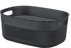 CESTO MOD. FILO M GRIGIO SCURO IN PLASTICA RICICLATA 12LT 38X28,5X15CM: vendita online CESTO MOD. FILO M GRIGIO SCURO IN PLASTICA RICICLATA 12LT 38X28,5X15CM in offerta