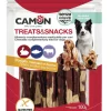 CIBO PER CANI CON CONIGLIO - MERLUZZO E PELLE BOVINA: CHEWY STRIPES 100GR