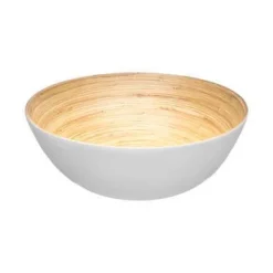 CIOTOLA IN BAMBU' BIANCA 25X8.5CM 170CL