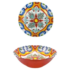 CIOTOLA IN MELAMINA LINEA GRANADA 12X6 CM FANTASIA MULTICOLORE