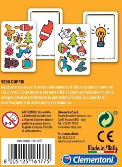 CLEMENTONI - CARTE DA GIOCO VEDO DOPPIO: vendita online CLEMENTONI - CARTE DA GIOCO VEDO DOPPIO in offerta