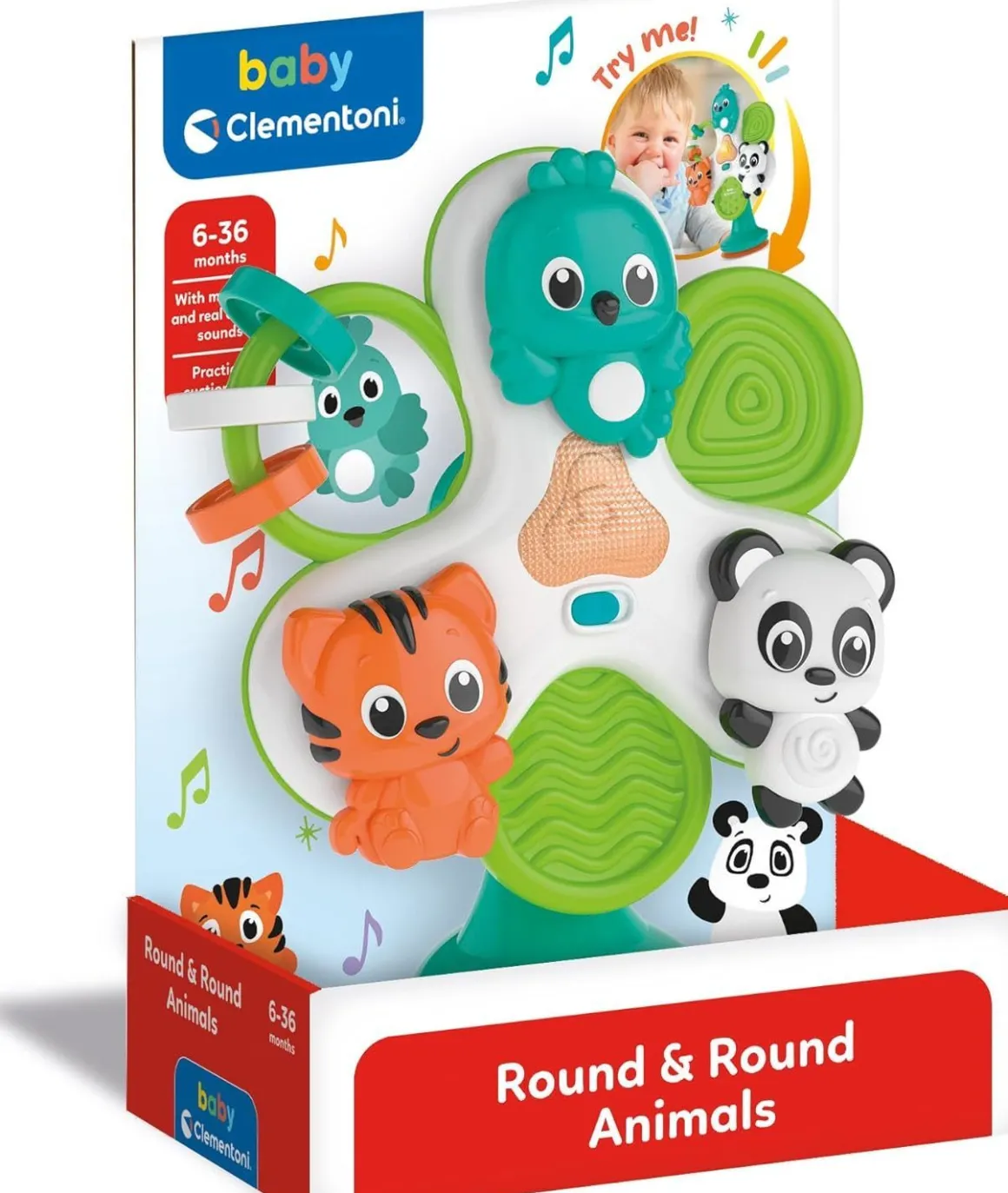 CLEMENTONI BABY - ROUND AND ROUND ANIMALS 2024: vendita online CLEMENTONI BABY - ROUND AND ROUND ANIMALS 2024 in offerta
