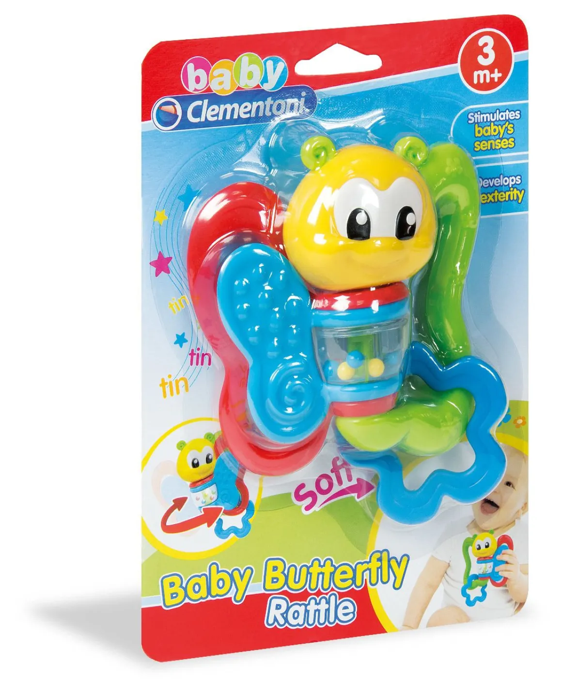 CLEMENTONI BABY - SONAGLIO FARFALLA : vendita online CLEMENTONI BABY - SONAGLIO FARFALLA in offerta