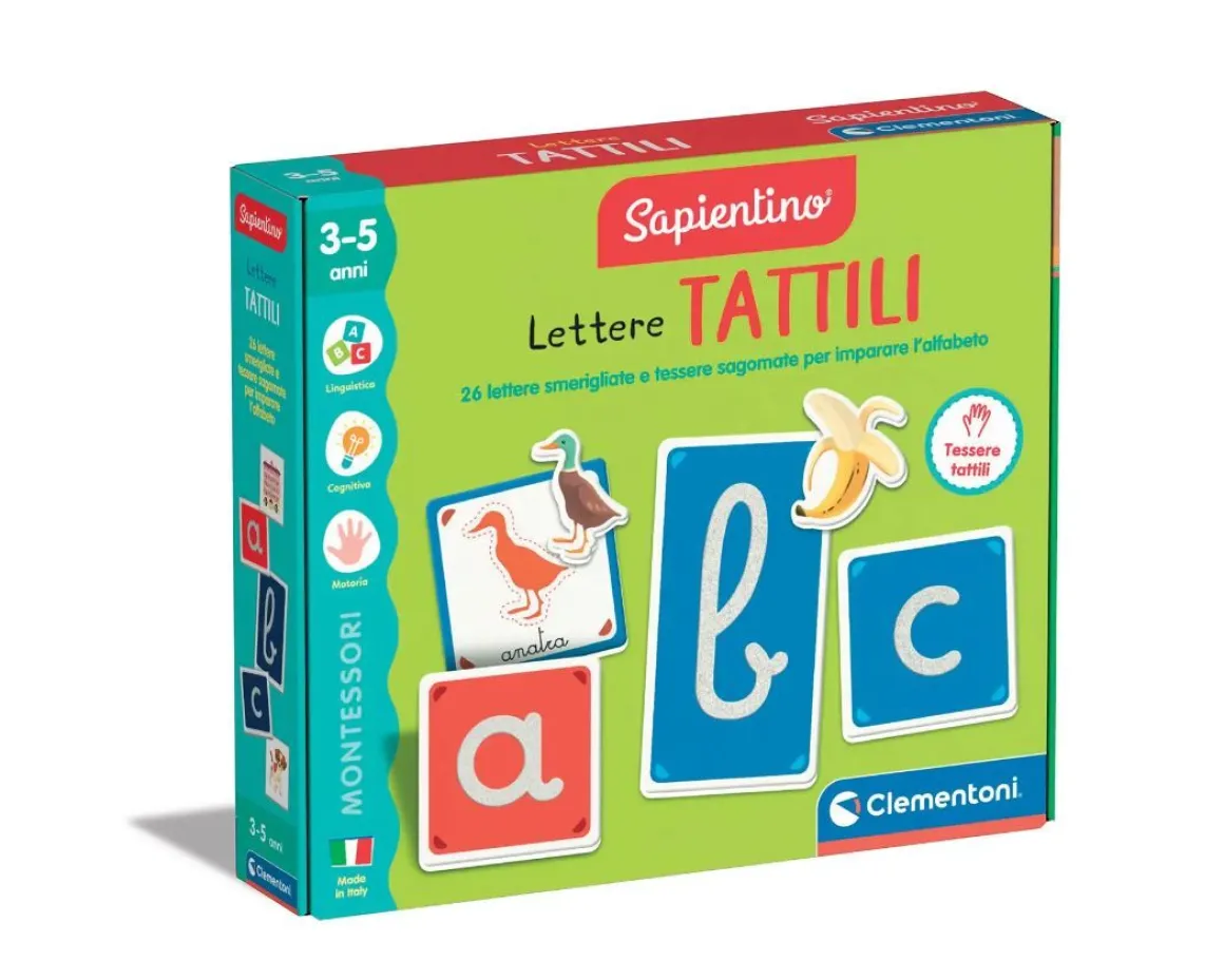 CLEMENTONI MONTESSORI - LETTERE TATTILI PER IMPARARE: vendita online CLEMENTONI MONTESSORI - LETTERE TATTILI PER IMPARARE in offerta
