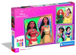 CLEMENTONI SUPER COLOR - PUZZLE 3X48 SQUARE DISNEY PRINCESS: vendita online CLEMENTONI SUPER COLOR - PUZZLE 3X48 SQUARE DISNEY PRINCESS in offerta