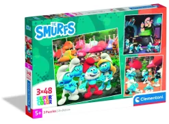CLEMENTONI SUPER COLOR - PUZZLE 3X48 SQUARE SMURFS: vendita online CLEMENTONI SUPER COLOR - PUZZLE 3X48 SQUARE SMURFS in offerta