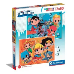 CLEMENTONI SUPERCOLOR - PUZZLE 2X60 DC COMICS SUPERFRIENDS: vendita online CLEMENTONI SUPERCOLOR - PUZZLE 2X60 DC COMICS SUPERFRIENDS in offerta