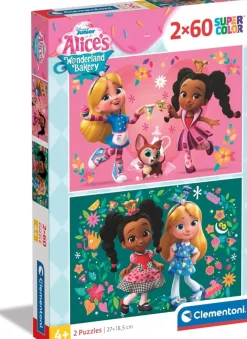 CLEMENTONI SUPERCOLOR - PUZZLE 2X60 DISNEY ALICE BAKERY: vendita online CLEMENTONI SUPERCOLOR - PUZZLE 2X60 DISNEY ALICE BAKERY in offerta
