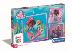 CLEMENTONI SUPERCOLOR - PUZZLE 3X48 SQUARE DISNEY ARIEL: vendita online CLEMENTONI SUPERCOLOR - PUZZLE 3X48 SQUARE DISNEY ARIEL in offerta