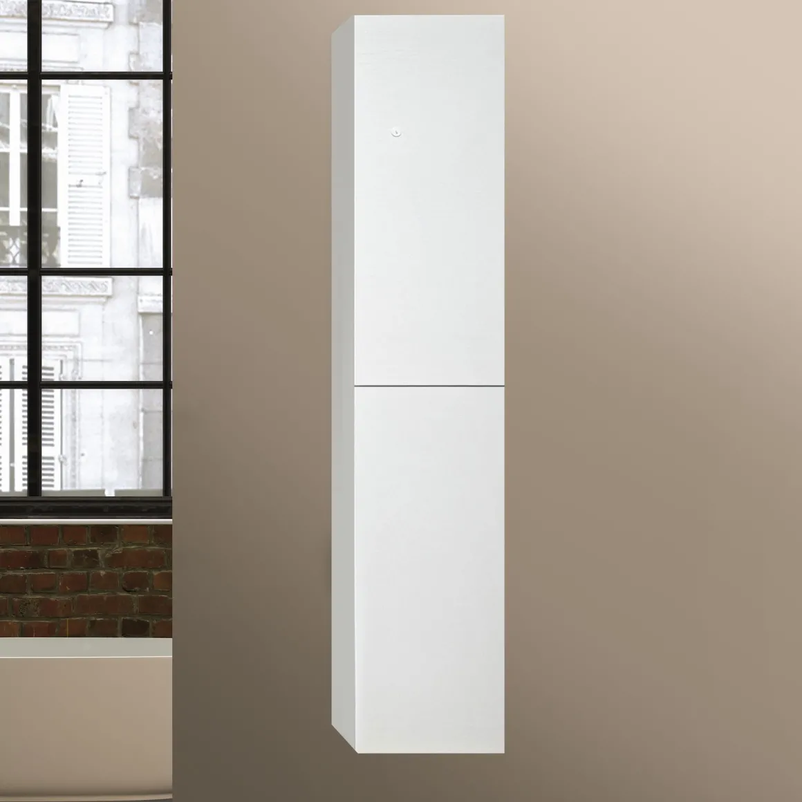 COLONNA MOD. MULTIUSO CM 30X22 H. 160 BIANCO NORDICO