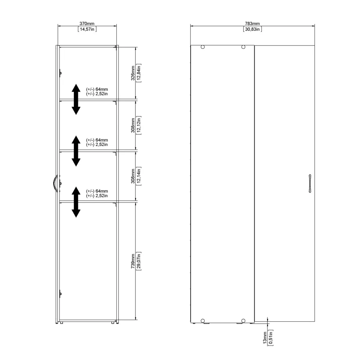 COLONNA MOD. SPACE CM 39,4X41,5 H.175,4 BIANCO OPACO: vendita online COLONNA MOD. SPACE CM 39,4X41,5 H.175,4 BIANCO OPACO in offerta