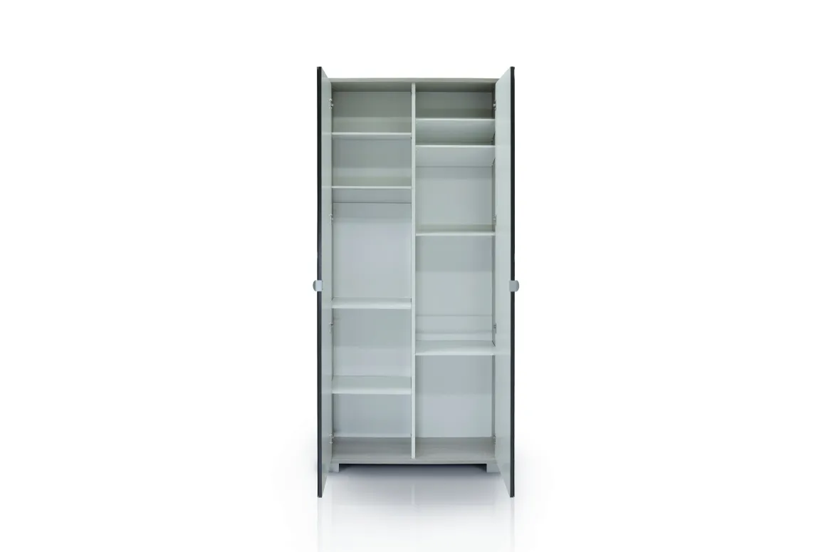 COLONNA MULTIUSO QUADRANTE CM 83X29 H. 190 OLMO CHIARO E SPECCHIO FUME': vendita online COLONNA MULTIUSO QUADRANTE CM 83X29 H. 190 OLMO CHIARO E SPECCHIO FUME' in offerta