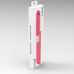 COLTELLO PER PANE BREAD KNIFE IN ACCIAIO INOX MANICO ARANCIO
