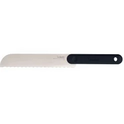 COLTELLO PER PANE BREAD KNIFE BLACK EDITION IN ACCIAIO INOX MANICO NERO