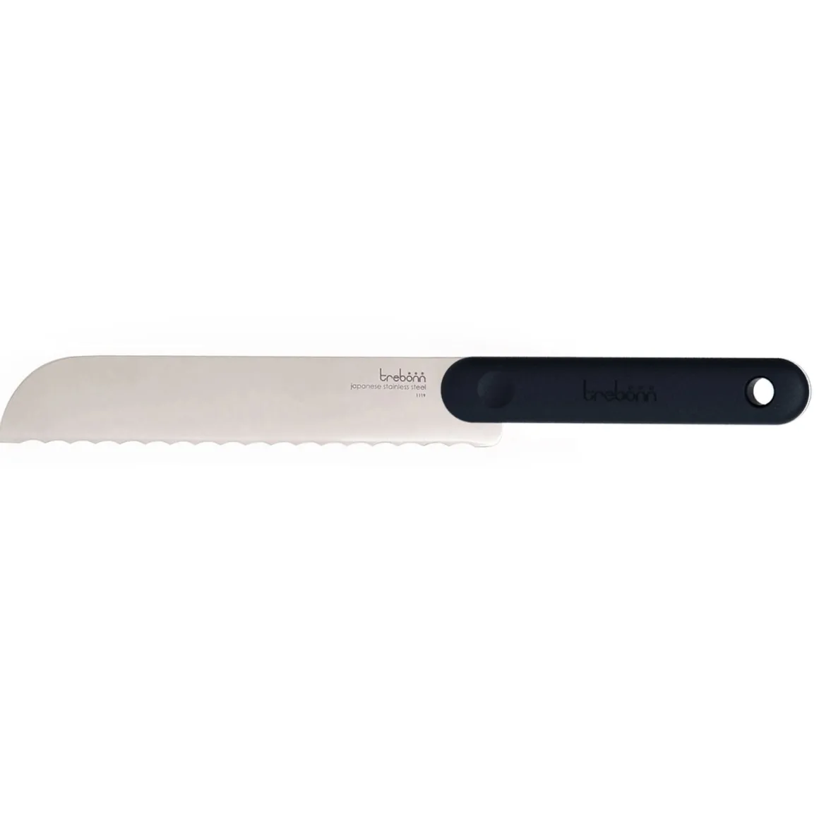 COLTELLO PER PANE BREAD KNIFE BLACK EDITION IN ACCIAIO INOX MANICO NERO