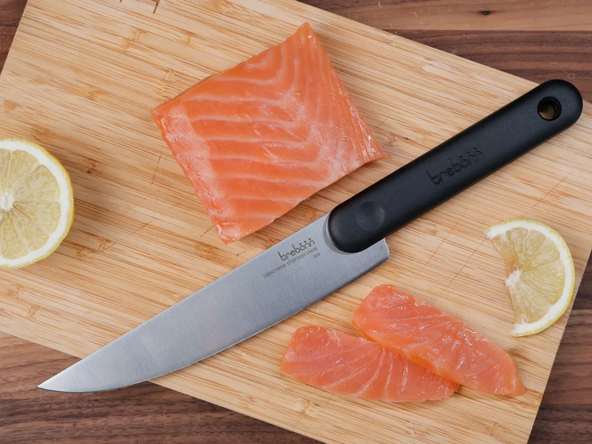 COLTELLO SALAMI KNIFE BLACK EDITION IN ACCIAIO INOX MANICO NERO