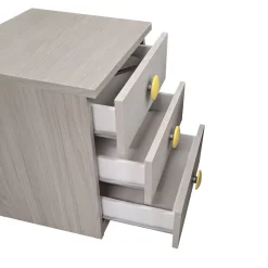 COMODINO FLY 46,4X42 H. 53,4 CENERE WOOD E CALCE