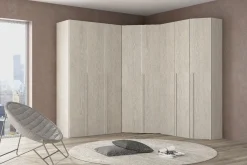 Composizione armadio ad angolo color olmo