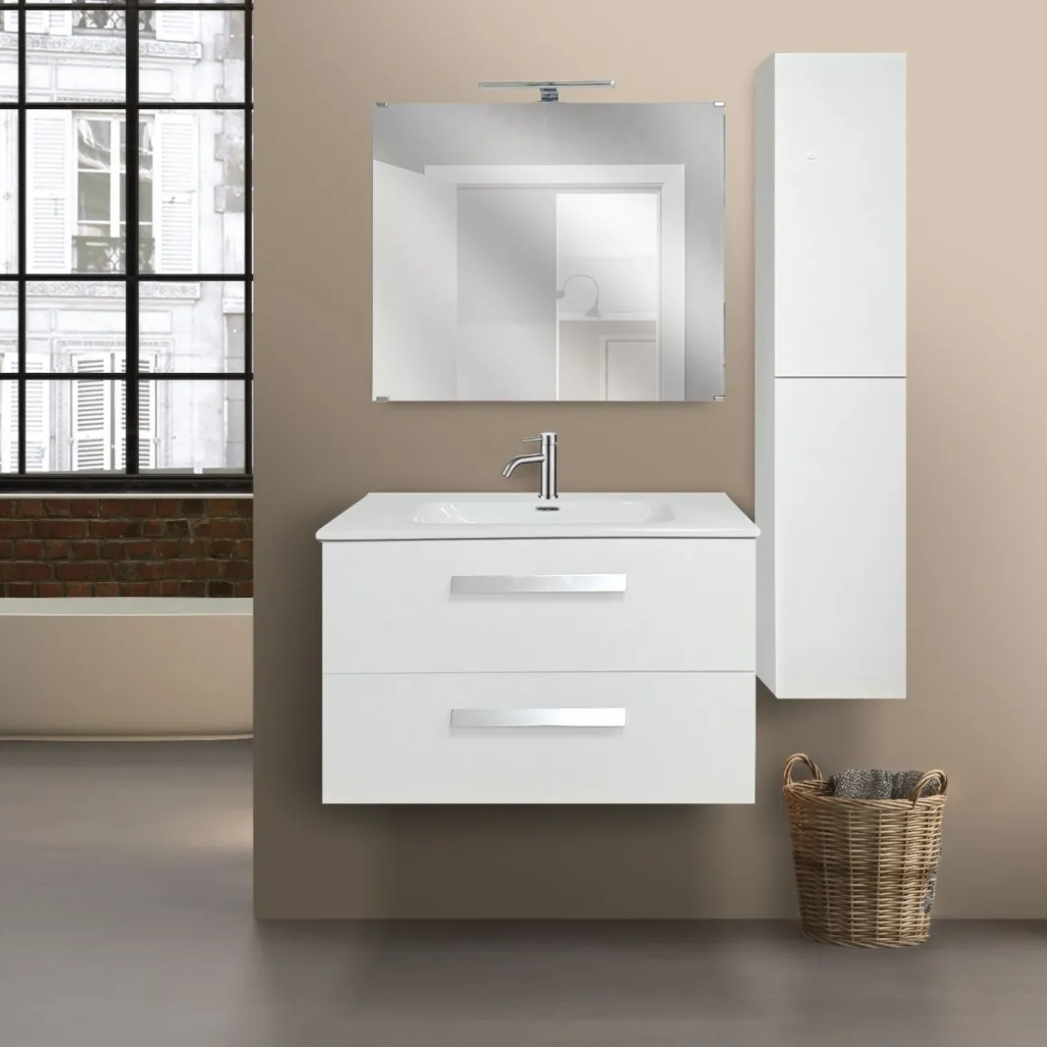 COMPOSIZIONE BAGNO MOD. ANGELA BIANCO NORDICO