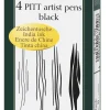Confezione penne pitt china nero a prezzi bassi: 4 penne pitt china nero