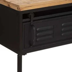 CONSOLLE CIERNA 110X40 NERO E NATURALE: vendita online CONSOLLE CIERNA 110X40 NERO E NATURALE in offerta