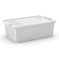 CONTENITORE BI BOX IN PLASTICA BIANCO 55X35 H. 19CM 26LT: vendita online CONTENITORE BI BOX IN PLASTICA BIANCO 55X35 H. 19CM 26LT in offerta