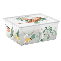 CONTENITORE C BOX IN PLASTICA FANTASTICAL TROPICAL 40X34 H. 17CM 18LT: vendita online CONTENITORE C BOX IN PLASTICA FANTASTICAL TROPICAL 40X34 H. 17CM 18LT in offerta