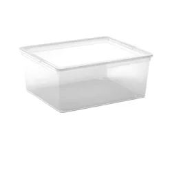 CONTENITORE C BOX IN PLASTICA TRASPARENTE 40X34 H. 17CM 18LT: vendita online CONTENITORE C BOX IN PLASTICA TRASPARENTE 40X34 H. 17CM 18LT in offerta