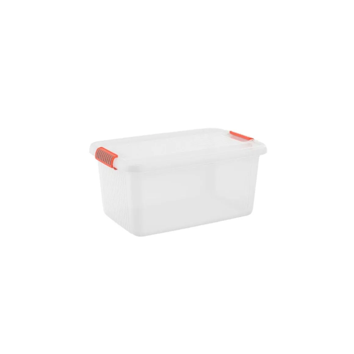 CONTENITORE K LATCH IN PLASTICA TRASPARENTE 59X39X28CM 43LT: vendita online CONTENITORE K LATCH IN PLASTICA TRASPARENTE 59X39X28CM 43LT in offerta
