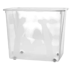 CONTENITORE LONA IN PLASTICA TRASPARENTE 57.1X39.2 H. 46.5CM 70LT: vendita online CONTENITORE LONA IN PLASTICA TRASPARENTE 57.1X39.2 H. 46.5CM 70LT in offerta