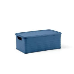 CONTENITORE LOOP IN POLIPROPILENE BLU DENIM 16.5X29 H. 11CM 3.9LT: vendita online CONTENITORE LOOP IN POLIPROPILENE BLU DENIM 16.5X29 H. 11CM 3.9LT in offerta