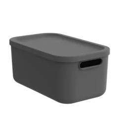 CONTENITORE MULTI BOX ALBULA LIGHT ANTRACITE 39.5X23.5 H. 17.7CM 12LT: vendita online CONTENITORE MULTI BOX ALBULA LIGHT ANTRACITE 39.5X23.5 H. 17.7CM 12LT in offerta
