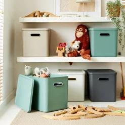 CONTENITORE MULTI BOX ALBULA LIGHT VISCHIO VERDE 37X29 H. 29.5CM 27LT: vendita online CONTENITORE MULTI BOX ALBULA LIGHT VISCHIO VERDE 37X29 H. 29.5CM 27LT in offerta