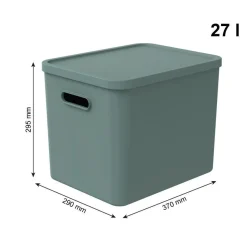 CONTENITORE MULTI BOX ALBULA LIGHT VISCHIO VERDE 37X29 H. 29.5CM 27LT: vendita online CONTENITORE MULTI BOX ALBULA LIGHT VISCHIO VERDE 37X29 H. 29.5CM 27LT in offerta