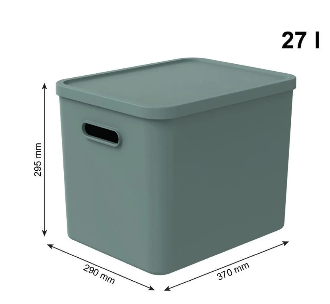 CONTENITORE MULTI BOX ALBULA LIGHT VISCHIO VERDE 37X29 H. 29.5CM 27LT: vendita online CONTENITORE MULTI BOX ALBULA LIGHT VISCHIO VERDE 37X29 H. 29.5CM 27LT in offerta