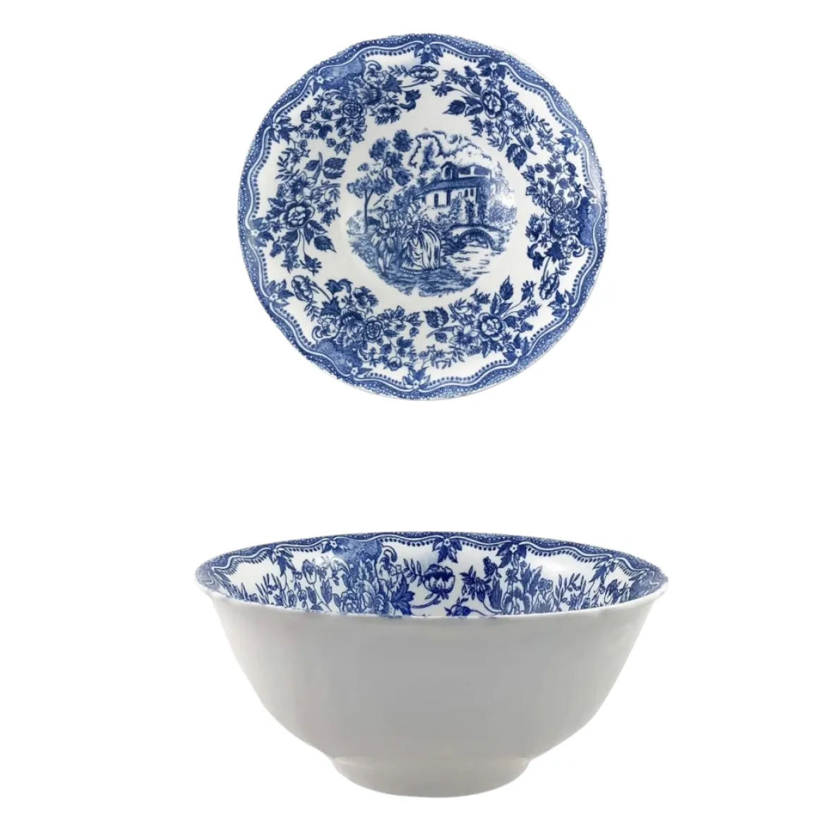 COPPA IN PORCELLANA FANTASIA INGLESE BLU