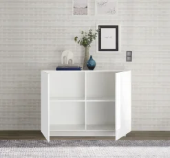 CREDENZA 2 ANTE JUPITER BIANCO LUCIDO in vendita online