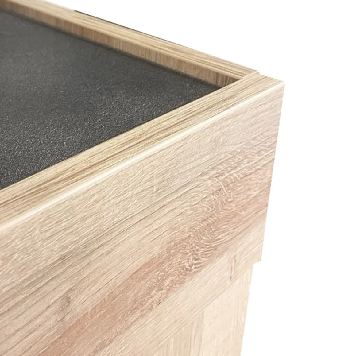 CREDENZA 3 ANTE NERO PORTLAND E RIVIERA OAK: vendita online CREDENZA 3 ANTE NERO PORTLAND E RIVIERA OAK in offerta